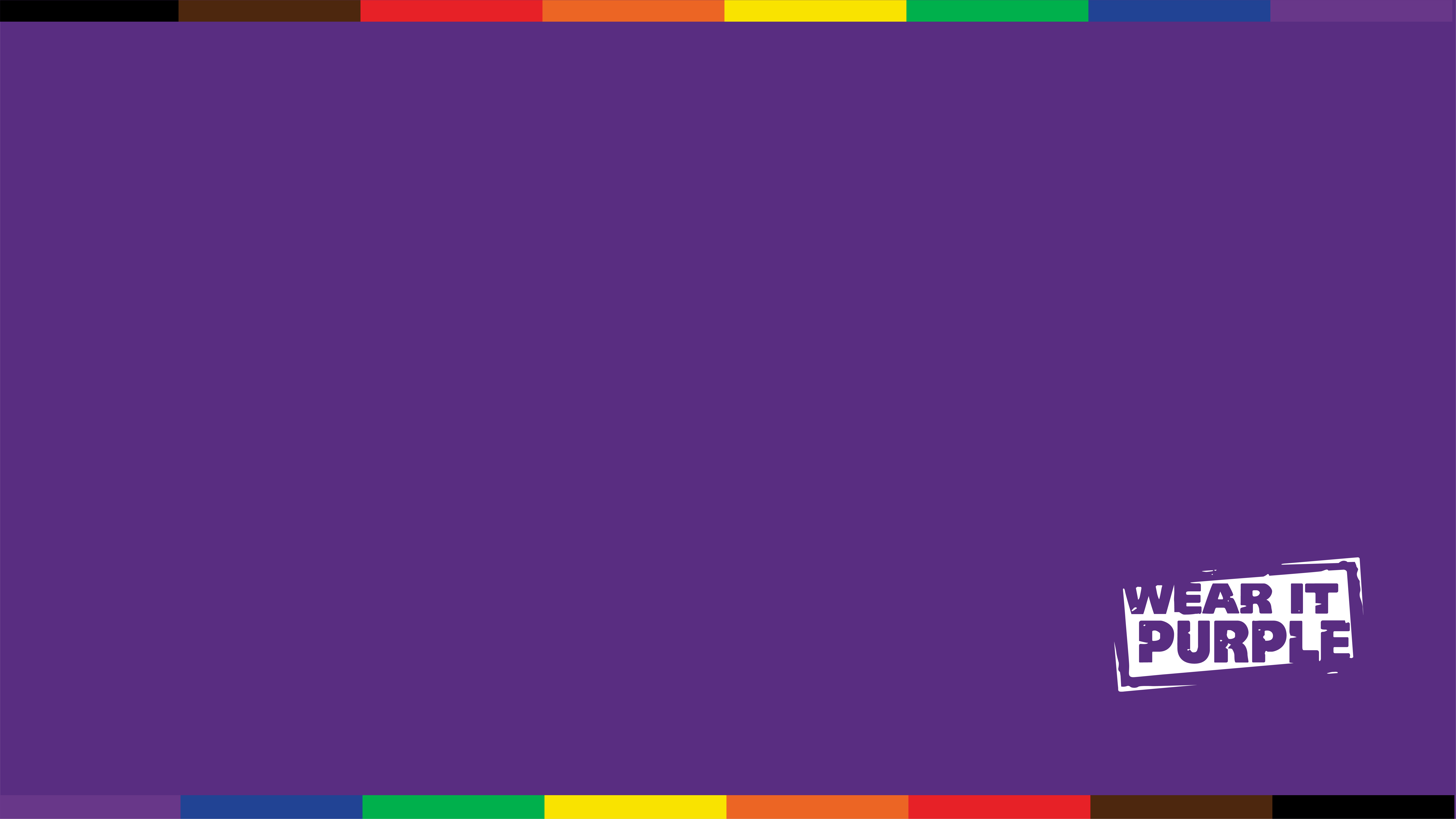 Chấm dứt năm học với một bức hình nền Wear It Purple tuyệt đẹp khi tham gia hội nghị trực tuyến hoặc các cuộc họp video khác. Giữ mặt máy tính của bạn lạc quan và sôi động với hình nền Wear It Purple teams background.